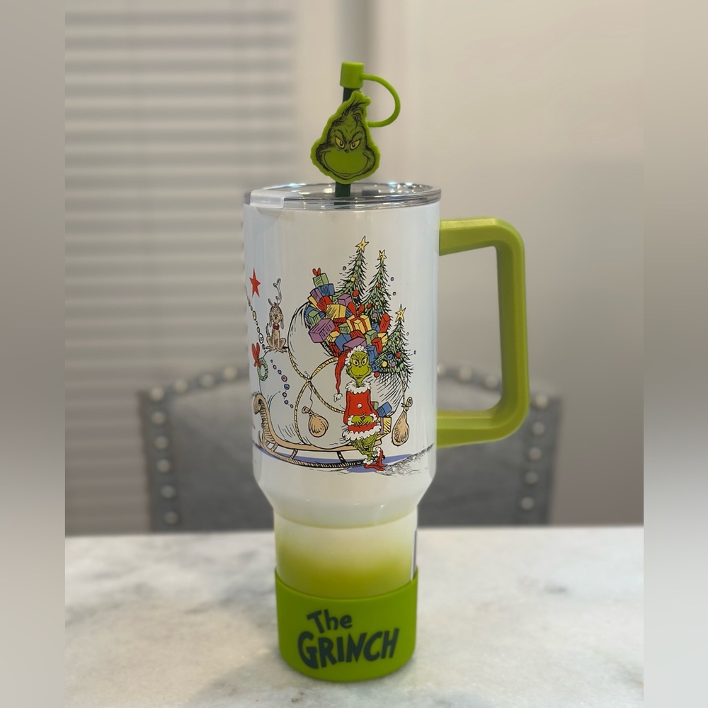 The Grinch 2025 Christmas Holiday 40oz Double Walled Stainless Steel Tumbler